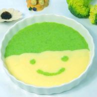 西兰花蛋黄米糊宝宝辅食好看好吃好营养