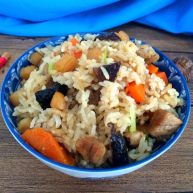 ＃感恩节食谱＃香菇干贝焖油饭