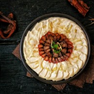 腊肉蒸豆腐