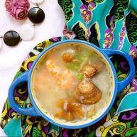 文蛤虾仁海鲜粥