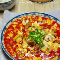 韩式辣酱蘑菇烧豆腐