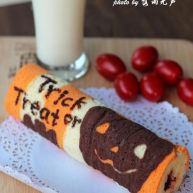 万圣节蛋糕卷