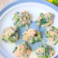 鲜虾油麦菜丸子