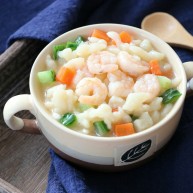 虾仁疙瘩汤