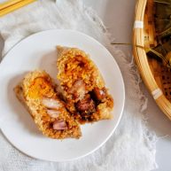 吉祥三宝粽咸蛋黄五花肉栗子