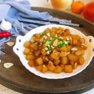 圆土豆蒜子烧土豆