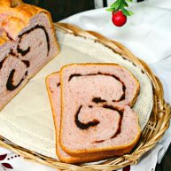 紫薯红豆沙吐司