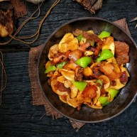 鲜香辣杏鲍菇炒腊肉