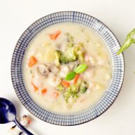 宝宝辅食彩蔬虾仁浓汤18M