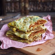 美味早餐妈妈味道的绿豆煎饼果子