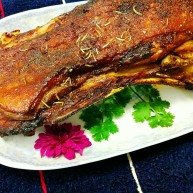 家有烤箱迷迭香烤羊排