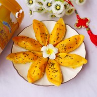 香甜软糯的芋泥肉松酥