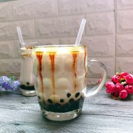 黑糖珍珠奶盖奶茶