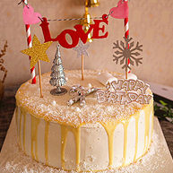 平安夜淋面蛋糕