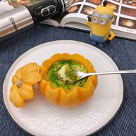 太阳果虾皮蛋羹辅食