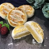 金沙奶黄馅老婆饼