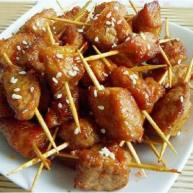 牙签肉自己在家可以做的BBQ