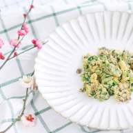 猪肝茼蒿炒鸡蛋