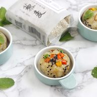 粗粮变身颜值的五彩藜麦饭团
