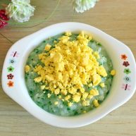 油菜鳕鱼蛋黄粥