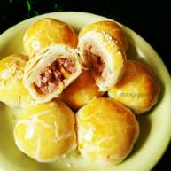 月饼的新打开方式咸酥芋头月饼