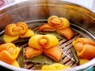 21、梦幻小苹果馒头,打开锅盖、立马惊呆了、太美了