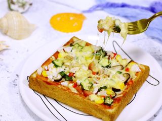 14、南极磷虾吐司披萨,简单营养，快手方便。