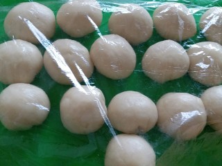 21、苏式伍仁月饼,所有包好松弛15分钟
