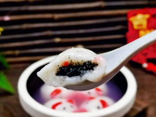 23、预热元宵节～猪圆玉润芝麻汤圆,超级好吃呦～