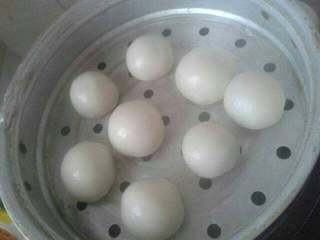 7、圣诞雪人,上锅蒸熟，