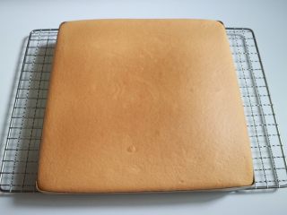 37、日式泡芙蛋糕卷,蛋糕体出炉后震盘冷却