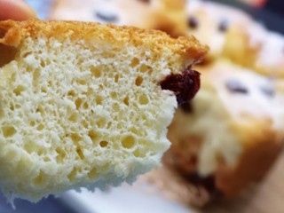 17、日式炼乳蔓越莓面包,组织不错吧！