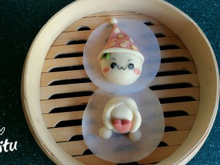 17、造型馒头——长草颜团子,萌萌哒！