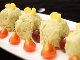 18、薯泥烩丸,摆盘