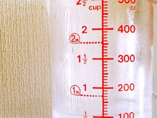 2、日式杏仁豆腐,水100cc