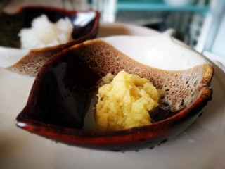 21、日式美食～什锦天妇罗,生姜擦成泥