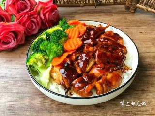 12、照烧鸡腿饭,成品图一