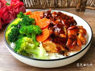 13、照烧鸡腿饭,成品图二