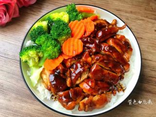 14、照烧鸡腿饭,成品图三