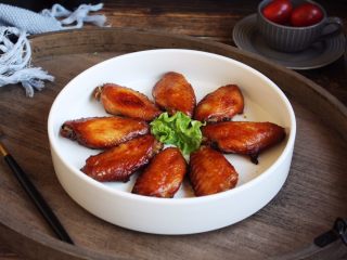 11、烤鸡翅（日式烧烤味）,成品图。