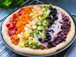 7、全麦彩虹披萨????(无糖无油,减脂增肌必备),成品