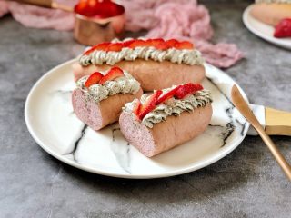 19、黑芝麻奶油紫薯包,成品图