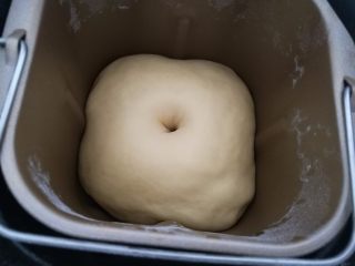 6、淡奶油吐司面包,6.面团发酵至2.5倍大