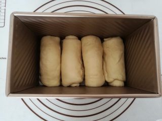 11、淡奶油吐司面包,11.放入土司模具中