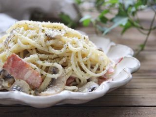 16、奶油培根意大利面,成品