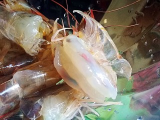 7、一碗面条～泰式鲜虾拌面,鲜虾剪掉虾头 去皮去砂线 洗干净