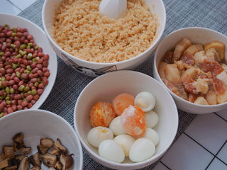 11、红豆粽子,这样粽子馅料就准备好啦～