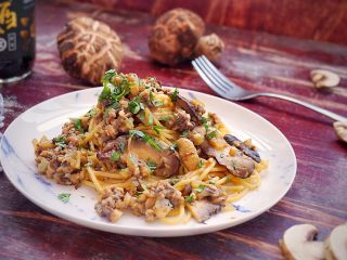 14、日式菌菇意面,美美哒