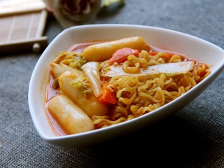 16、韩式年糕方便面,好香！！