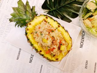 18、泰式菠萝饭,成品图。